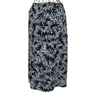 Chaus Vintage Tropical Lined Maxi Skirt - Women’s Size 12 - Black / White